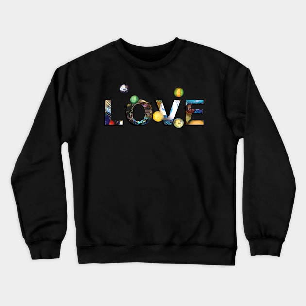 Marbles Love Crewneck Sweatshirt by Trizi‘s Art